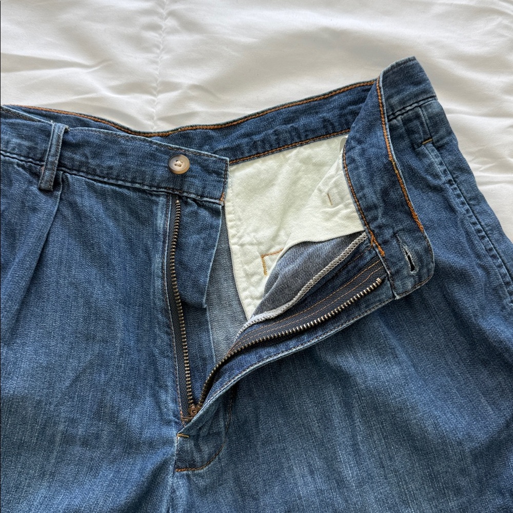 Denimist Blair Double Pleated Denim Shorts w/ Cuff Size 26 - Picture 5 of 9